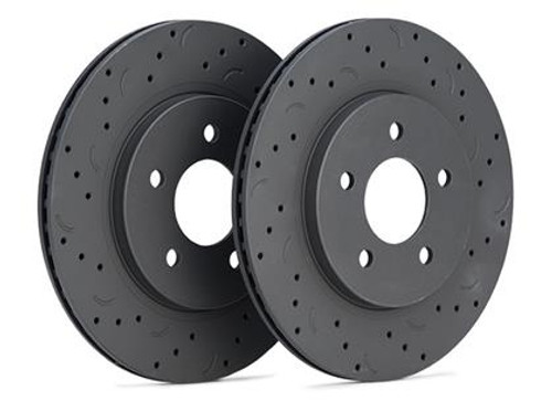 Hawk Explorer Standard Duty Brakes Talon Drilled/Slotted Front Brake Rotors (2011-2018)