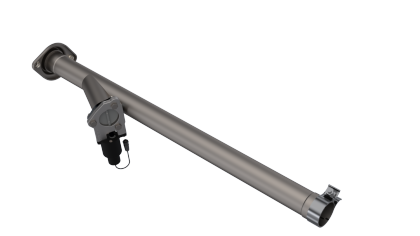 QTP F-150 CC/EC Standard Bed 2.5in 304SS Aggressor Cutout Mid Pipe (2015-2023)