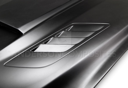 Anderson Composites Mustang Ram Air Fiberglass Hood (2015-2017)