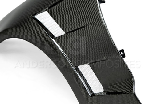 Anderson Composites Mustang Type-AT Carbon Fiber Front fenders 0.4" wider (2015-2017)