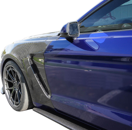 Anderson Composites Mustang Type-GR GT350 Style Carbon Fiber Fenders (2015-2017)