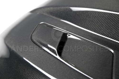 Anderson Composites Mustang Type-CJ Double Sided Carbon Fiber 3" Cowl Hood (2015-2017)