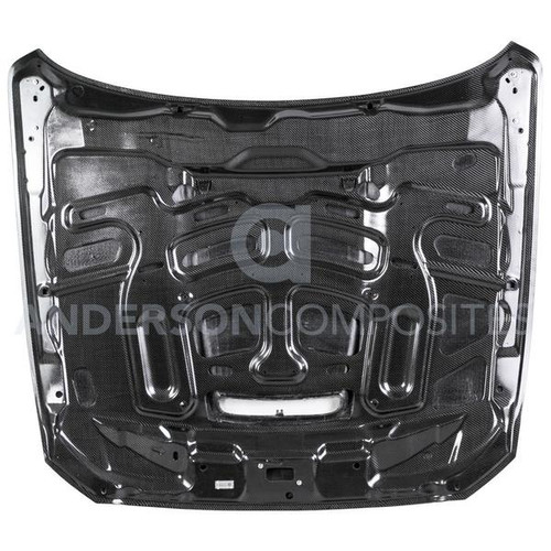 Anderson Composites Mustang GT350 Double Sided Carbon Hood (2015-2020)