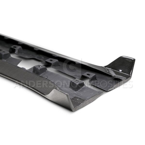 Anderson Composites Mustang GT350 Carbon Fiber Rocker Panel Splitters (2015-2020)