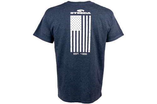 Steeda Stars & Stripes Speed Matters Heather Blue T-Shirt
