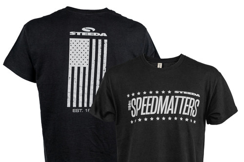 Steeda Stars & Stripes Speed Matters Black T-Shirt