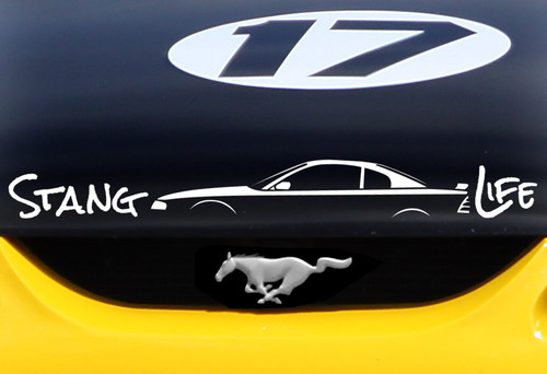 Stang Life Decal - White (1994-1998)