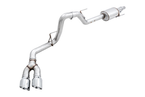 AWE F-150 0FG Single Exit Exhaust - 4.5" Chrome Silver Tips (2015-2019)