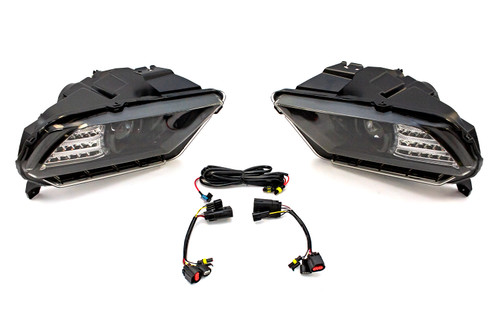 Morimoto Mustang XB LED Headlights Black Housing (2010-2012)