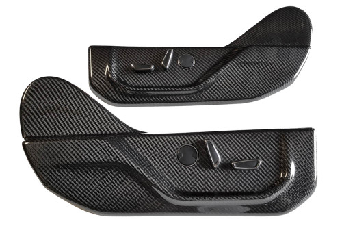 California Pony Cars F-Series Carbon Fiber Side Seat Cover Panels (2015-2019)