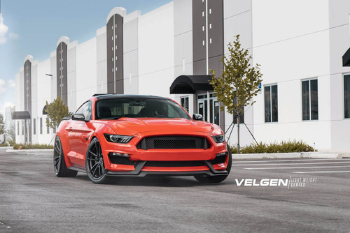 Velgen Wheels Mustang VF5 Satin Black Staggered Wheel Package - 20x10/11 (2005-2023)