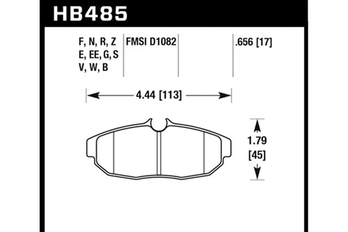 Hawk Mustang V6/GT/BOSS 302/GT500 PC Rear Brake Pads (2005-2014)