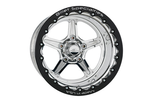 Billet Specialties Mustang Street Lite Polished Single Beadlock Rear Wheel - 17x10 (2015-2023)