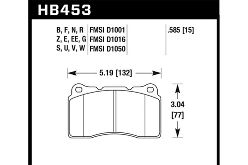 Hawk Mustang GT w/ Brembos/BOSS 302/GT500 Blue Front Brake Pads (2007-2014)