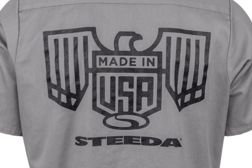 Steeda ESTD '88 Gray Work Shirt
