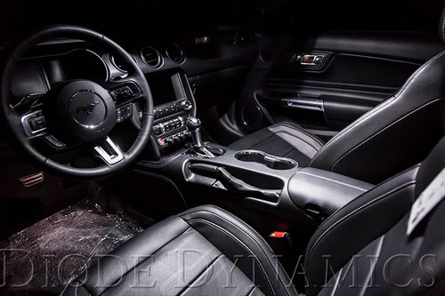 Diode Dynamics Mustang Stage 1 Interior LED Light Kit - Blue (2018-2023)