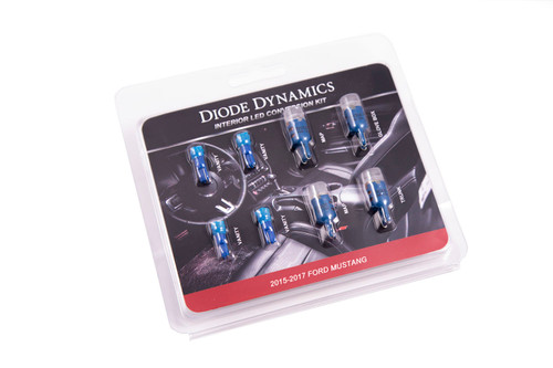 Diode Dynamics Mustang Stage 2 Interior Light Kit - Blue (2015-2017)