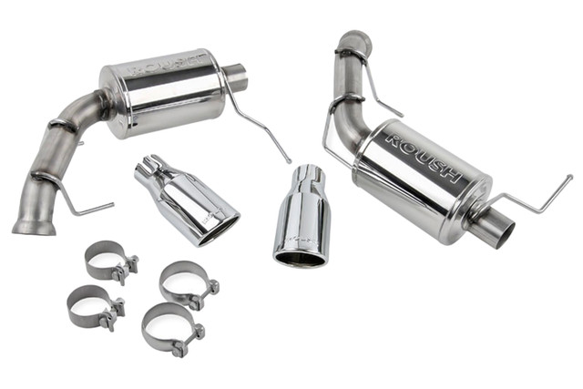 Roush Mustang 3.7L V6 Enhanced Sound Dual Axle-Back w/ Round Tips (2011-2014) - Image Roush Mustang 3.7L V6 Enhanced Sound Dual Axle-Back w/ Round Tips (2011-2014) - Image