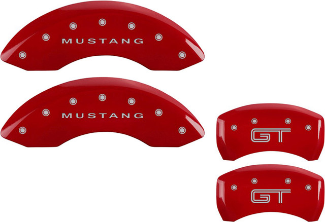 MGP Mustang GT Caliper Covers - Red With GT Logo - Front & Rear (2005-2010) - Image MGP Mustang GT Caliper Covers - Red With GT Logo - Front & Rear (2005-2010) - Image