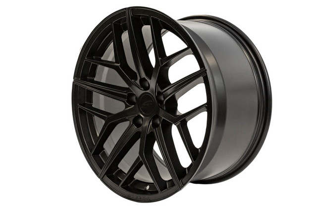 Steeda Trident Satin Black Wheel - 19x11, Rear Only (2005-2026) - Image Steeda Trident Satin Black Wheel - 19x11, Rear Only (2005-2026) - Image