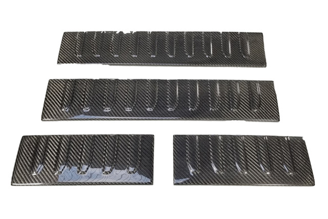 California Pony Cars F-Series Carbon Fiber Door Sill Plates (2015-2023) - Image California Pony Cars F-Series Carbon Fiber Door Sill Plates (2015-2023) - Image