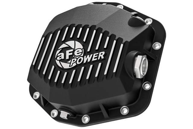 aFe Bronco Street Series Rear Differential Cover Black w/ Machined Fins (2021-2023) - Image aFe Bronco Street Series Rear Differential Cover Black w/ Machined Fins (2021-2023) - Image