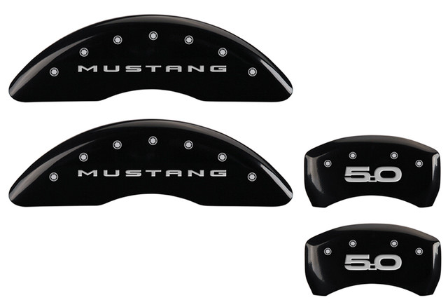 MGP Mustang GT Caliper Covers - Glossy Black w/ 5.0 logo - Front and Rear (2015-2023) - Image MGP Mustang GT Caliper Covers - Glossy Black w/ 5.0 logo - Front and Rear (2015-2023) - Image
