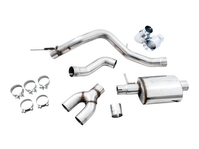 AWE Bronco 0FG Cat-Back Exhaust System w/ BashGuard - Single 5" Diamond Black Tip (2021-2023) - Image AWE Bronco 0FG Cat-Back Exhaust System w/ BashGuard - Single 5" Diamond Black Tip (2021-2023) - Image