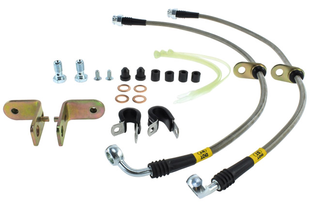 StopTech Mustang GT/GT500 Stainless Steel Front Brake Lines (2005-2014) - Image