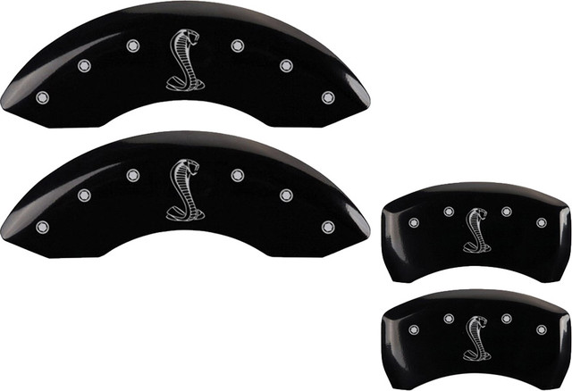 MGP Mustang Caliper Covers - Glossy Black With Cobra Logo - Front & Rear (2005-2010) - Image MGP Mustang Caliper Covers - Glossy Black With Cobra Logo - Front & Rear (2005-2010) - Image