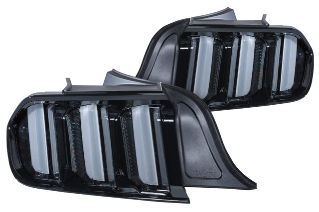 Morimoto Mustang XB LED Euro-Style Tail Lights - Clear w/ Amber (2015-2023) - Image