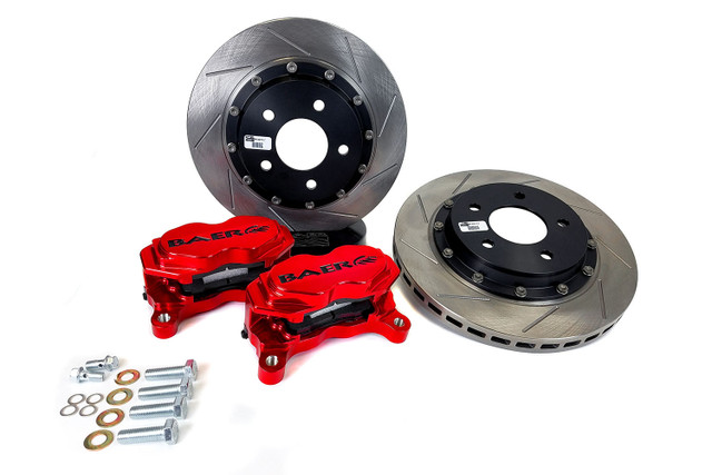 Baer SS4+ 2.0 Drag Race Mustang 12" Front Brake System - Red Caliper (2015-2023) - Image Baer SS4+ 2.0 Drag Race Mustang 12" Front Brake System - Red Caliper (2015-2023) - Image