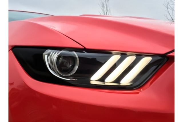 Anchor Room Mustang Headlight Amber Corner Black Out - Gloss Black (2015-2017) - Image Anchor Room Mustang Headlight Amber Corner Black Out - Gloss Black (2015-2017) - Image