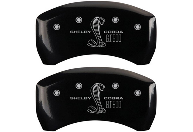 MGP Mustang Caliper Covers - Glossy Black w/ GT500 Logo - Rear Only (2007-2014) - Image MGP Mustang Caliper Covers - Glossy Black w/ GT500 Logo - Rear Only (2007-2014) - Image