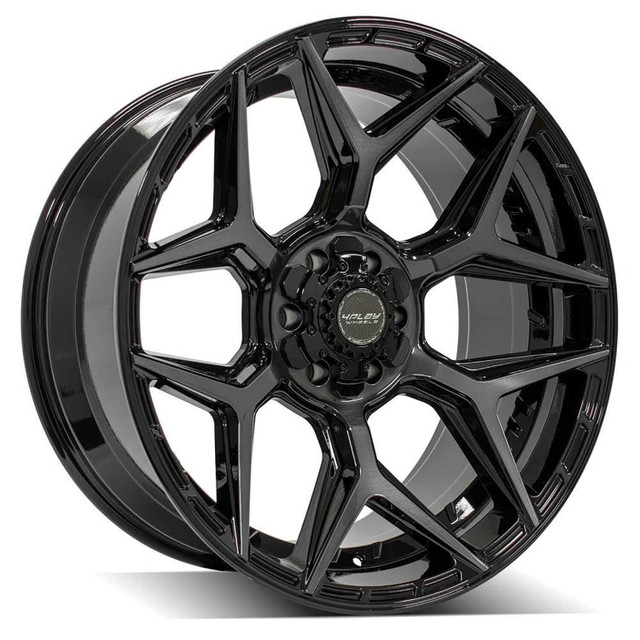 4PLAY Wheels Bronco/F-150/Ranger/Raptor 4P06 Brushed Black Wheel - 22x10 (2004-2022) - Image 4PLAY Wheels Bronco/F-150/Ranger/Raptor 4P06 Brushed Black Wheel - 22x10 (2004-2022) - Image