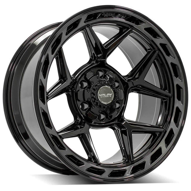 4PLAY Wheels Bronco/F-150/Ranger/Raptor 4P55 Brushed Black Wheel - 20x10 (2004-2022) - Image 4PLAY Wheels Bronco/F-150/Ranger/Raptor 4P55 Brushed Black Wheel - 20x10 (2004-2022) - Image