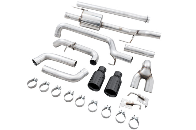 AWE F-150 0FG Dual Split Rear Cat-Back Exhaust - Black (2021-2023) - Image AWE F-150 0FG Dual Split Rear Cat-Back Exhaust - Black (2021-2023) - Image