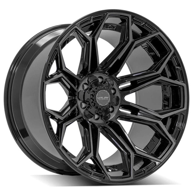 4PLAY Wheels Bronco/F-150/Ranger/Raptor 4P83 Brushed Black Wheel - 22x12 (2004-2022) - Image 4PLAY Wheels Bronco/F-150/Ranger/Raptor 4P83 Brushed Black Wheel - 22x12 (2004-2022) - Image