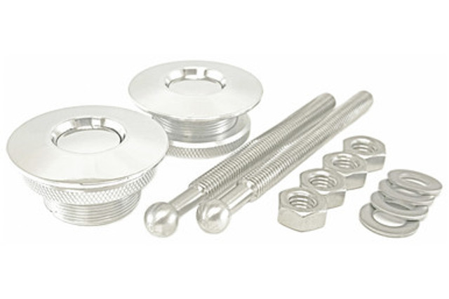 Quik-Latch QL-50 2.5" Low Profile Hood Pin Kit - Polished - Image