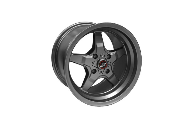 Race Star Mustang 91 Drag Star Metallic Gray Wheel - 15x10 (1979-1993) - Image