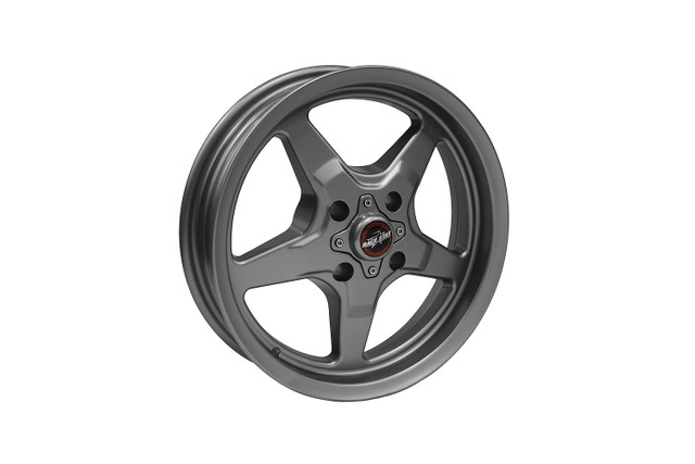 Race Star Mustang 91 Drag Star Metallic Gray Wheel - 15x3.75 (1987- 1993) - Image