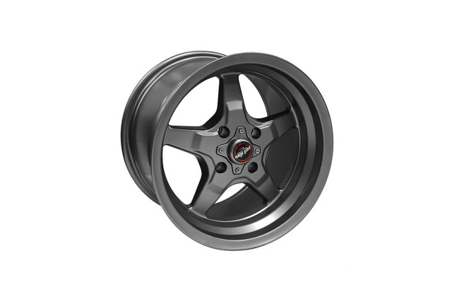 Race Star Mustang 91 Drag Star Metallic Gray Wheel - 15x8 (1987-1993) - Image