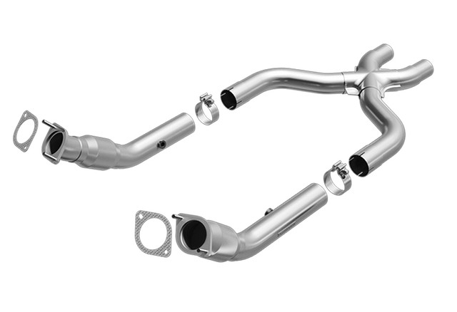 MagnaFlow Mustang GT/BOSS 302 X-Pipe w/ Cats (2011-2014) - Image