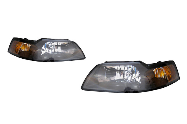 PDI Mustang Headlights - Clear w/ Black Housing (1999-2004) - Image
