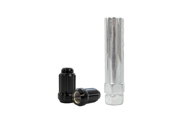 Steeda Mustang Splined Small Diameter Lug Nut Kit - Black (1979-2014) - Image