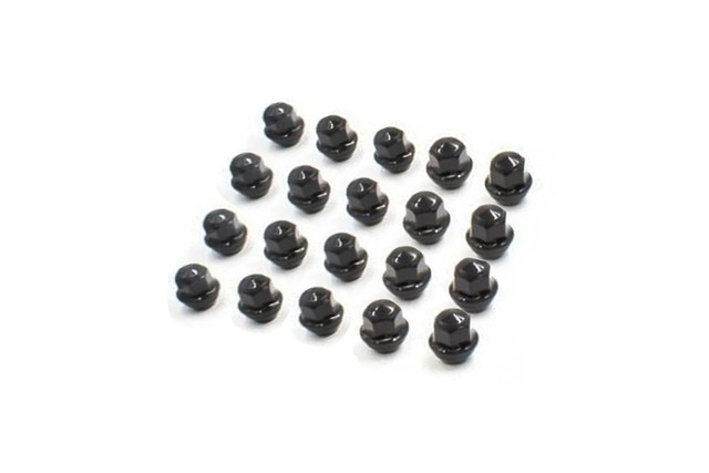 Steeda Mustang Factory Style Lug Nut Kit - Black (1979-2014) - Image