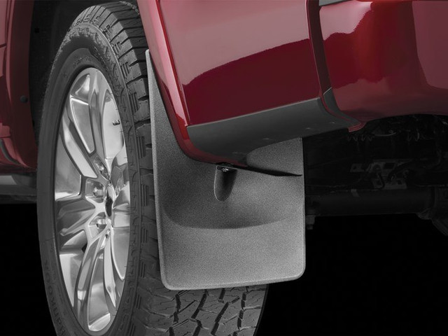 WeatherTech F-150 w/ Fender Lip Molding No Drill Front & Rear Mudflaps - Black (2015-2023) - Image WeatherTech F-150 w/ Fender Lip Molding No Drill Front & Rear Mudflaps - Black (2015-2023) - Image