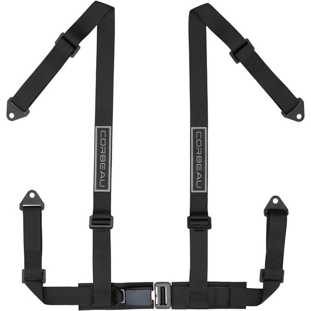 Corbeau Mustang 4-Point 2" Harness Belt Black (1979-2023) - Image