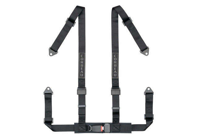 Corbeau Mustang 4-Point 2" Harness Belt Black (1979-2023) - Image