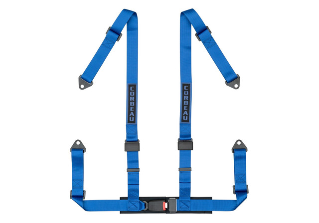 Corbeau Mustang 4-Point 2" Harness Belt Blue (1979-2023) - Image
